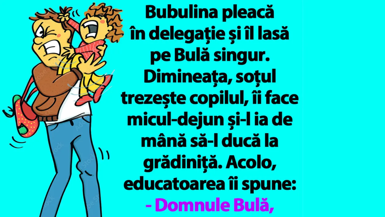 BANC | Bubulina pleacă în delegație și îl lasă pe Bulă singur