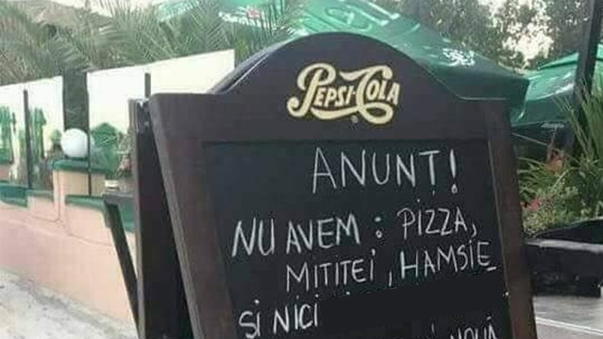 Anunțul viral scris de proprietarul unui restaurant din Eforie Nord, la intrare: "Nu avem pizza, mititei, hamsie și nici..."