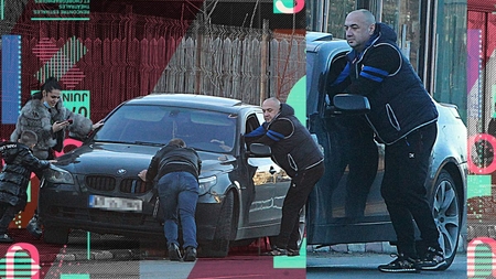 Leo de la Strehaia a rămas cu mașina în drum! Imagini fabuloase cu “Prințul țiganilor”