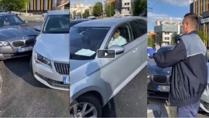 Gelozia nu are limite! Doi bărbați s-au șicanat cu mașinile în trafic, pentru o femeie