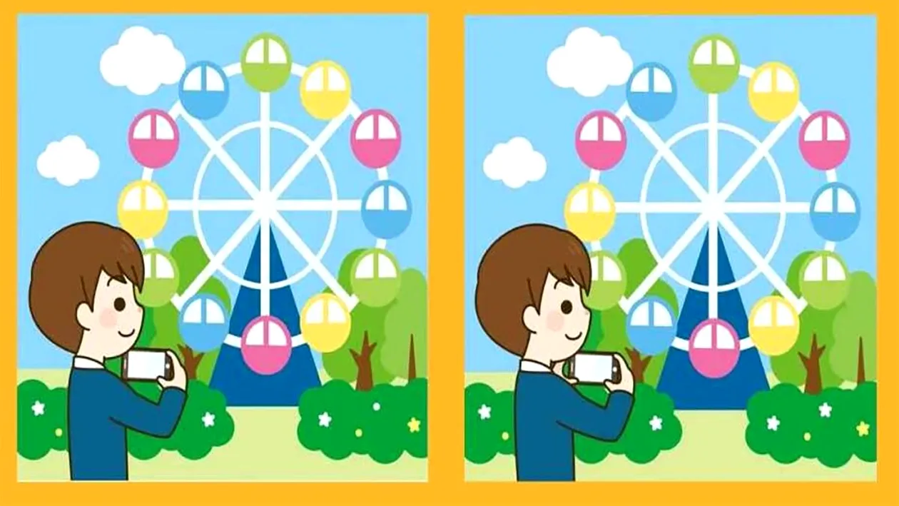 Test de inteligență | 3 diferențe în 19 secunde. Le puteți găsi?