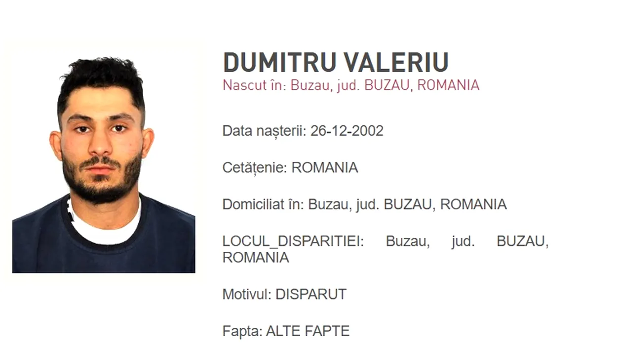 Alertă în România! Dumitru Valeriu a dispărut fără urmă. Cine îl vede, să sune la 112