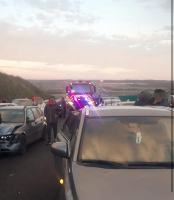 Accident cu 10 mașini în Olt: s-a activat Planul Roșu de Intervenție! Sunt implicate 27 de persoane