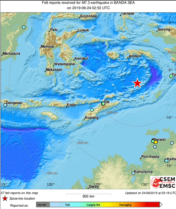 Cutremur de 7,5 grade pe scara Richter produs în Indonezia. Imagini filmate în timpul seismului