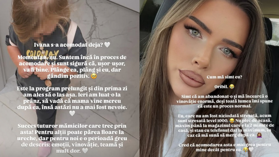Iustina Loghin de la Insula Iubirii, cu nervii la pământ! Ce a pățit după ce și-a dus fiica la grădiniță