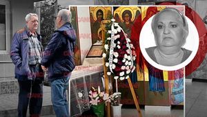 Primele imagini de la priveghiul Marinelei Chelaru. Sicriul cu trupul neînsuflețit al regretatei actriţe, depus la capelă