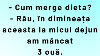 Bancul de joi | Dieta de după Anul Nou