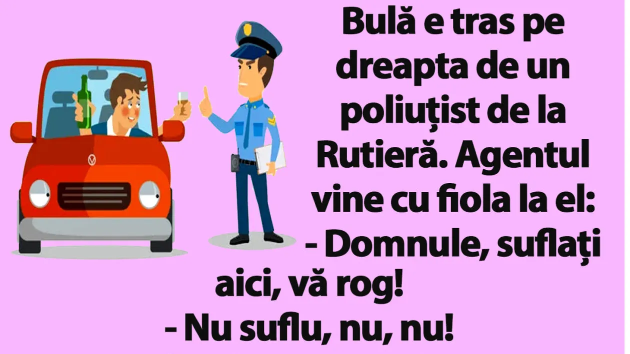 BANC | Bulă e tras pe dreapta de un polițist de la Rutieră