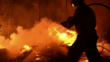 Incendiu de proporții în Munții Ciucaș! Zeci de pompieri au intervenit