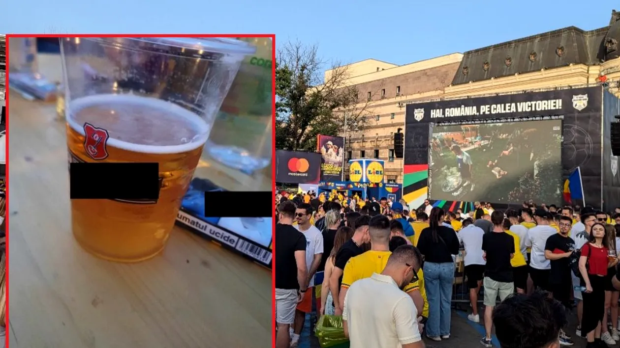 Câți lei costă o bere la Ateneu, unde suporterii s-au adunat să vadă meciul România-Belgia la EURO 2024