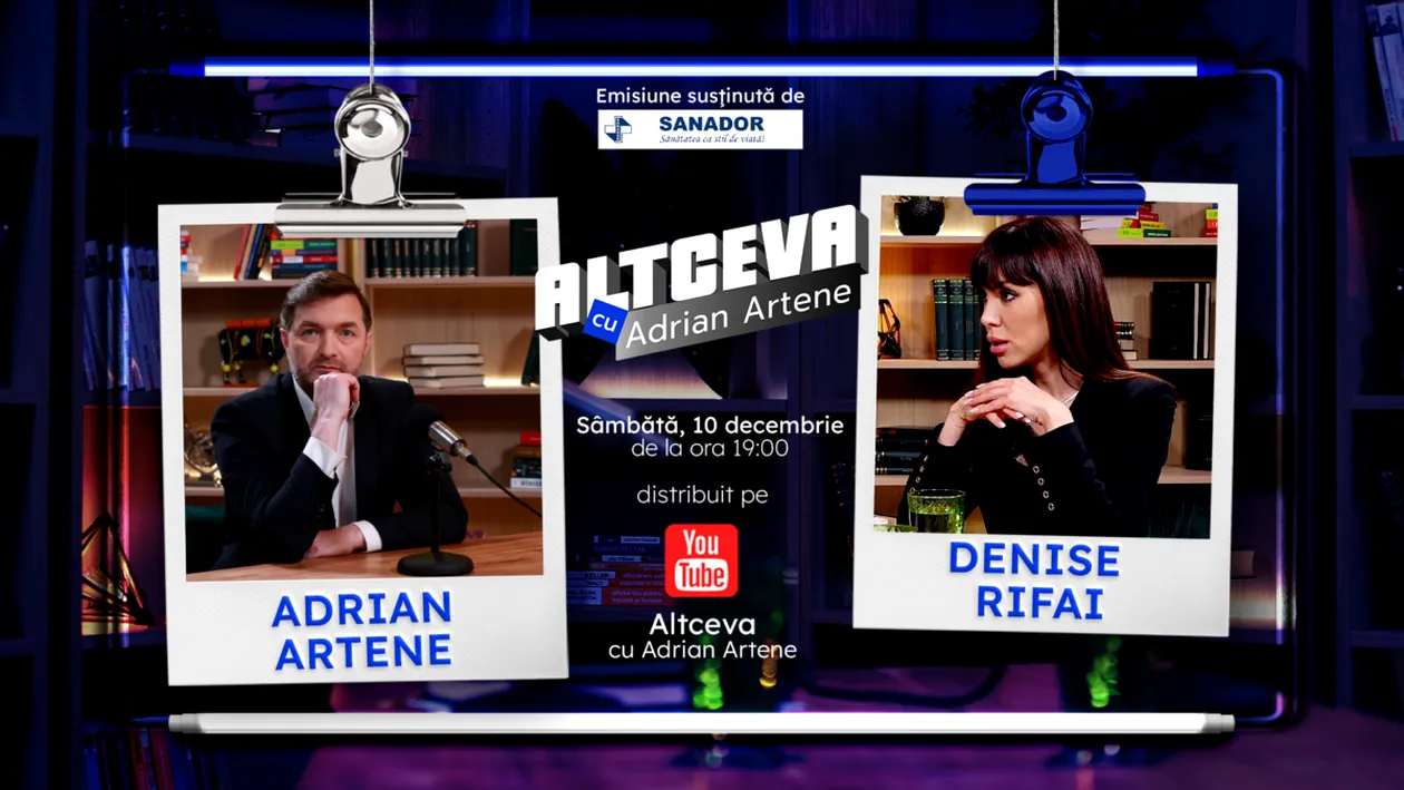 Denise Rifai este invitată la podcastul ALTCEVA cu Adrian Artene