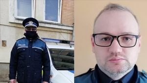 El este polițistul-erou din Roman! A salvat doi oameni dintr-un autoturism cuprins de flăcări