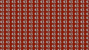 Test IQ | Găsiți numărul 54 ascuns printre 43. Geniile îl descoperă în doar 20 de secunde