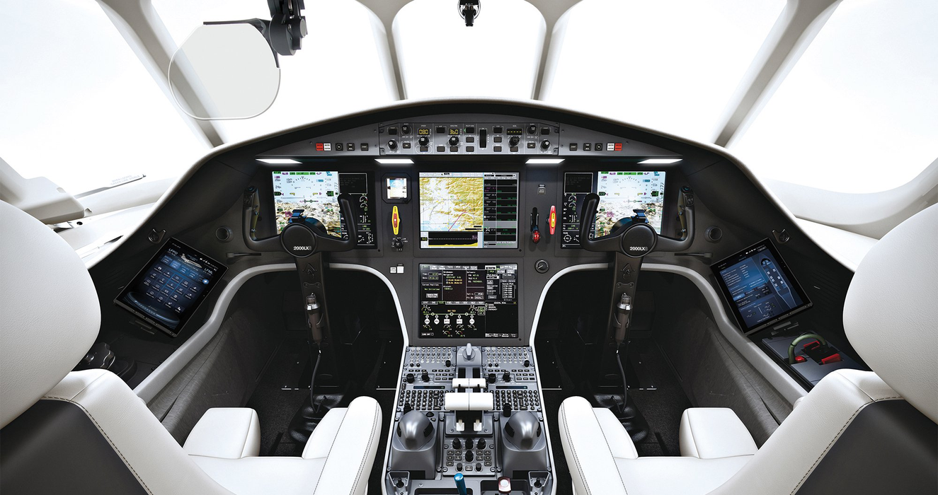 Interiorul avionului de 34 de milioane de dolari este, într-adevăr, spectaculos (Sursa foto: dassaultfalcon.com)