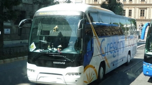 Ultima imagine cu "cosciugul pe 4 roti" in care au murit 18 romani! Cum arata "autobuzul GROAZEI" inainte de a pleca la drum!