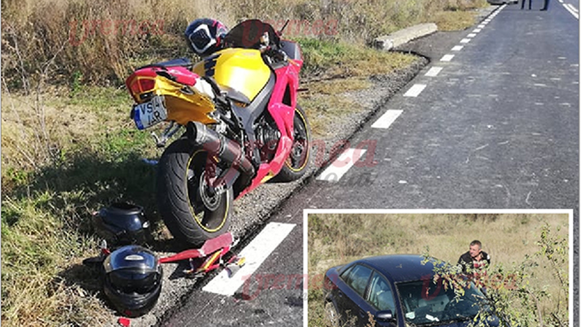 Accident în lanț, în Vaslui, iar totul a pornit de la o bomboană buclucașă