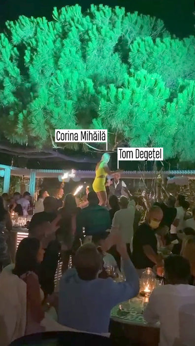 Corina Mihăilă s-a distrat cu ”Tom Degețel” la Mykonos