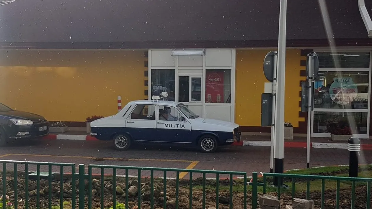 O Dacia 1300 pe care scrie „Miliția” a făcut furori pe străzi! Proprietarul este din Vaslui