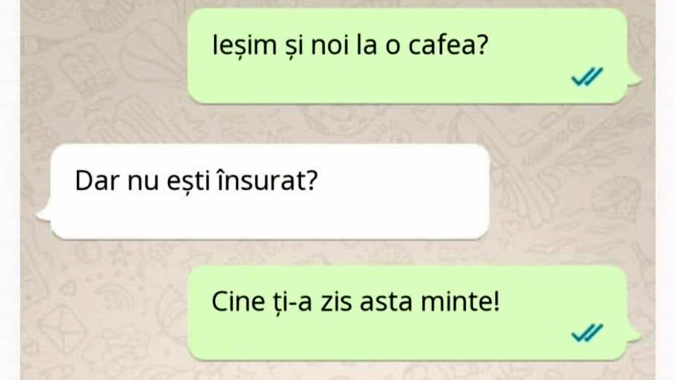 Bancul începutului de săptămână | "Ieșim și noi la o cafea?"