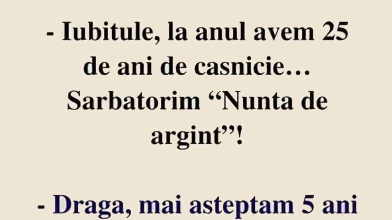 BANCUL ZILEI | Ce urmează după "nunta de argint", de fapt