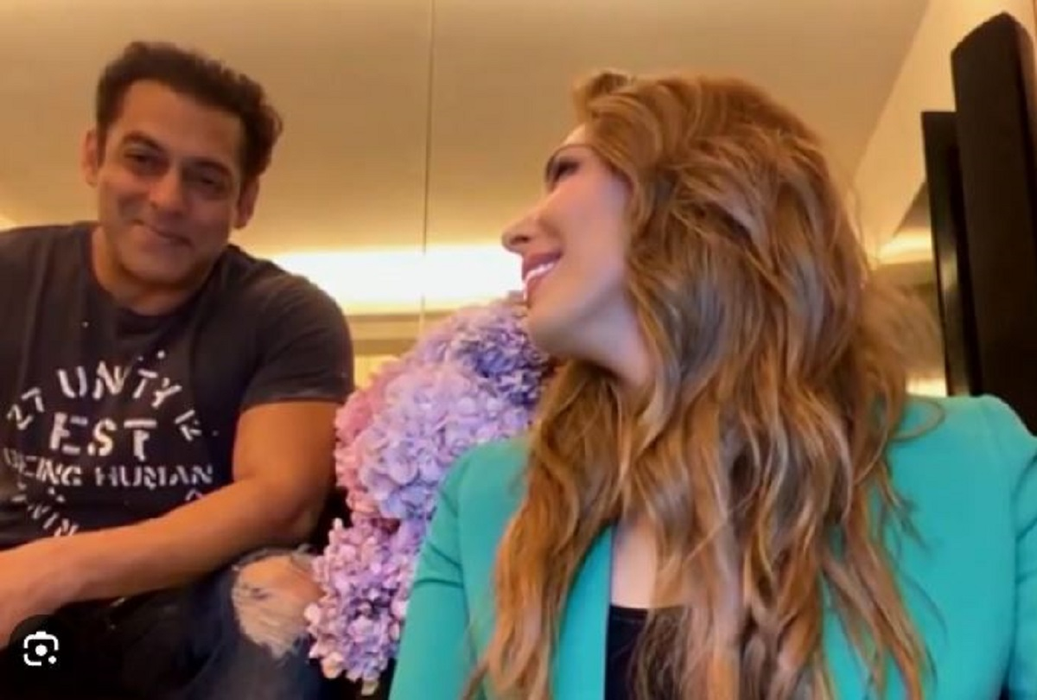 Iulia Vântur și Salman Khan/ sursă foto: captură video