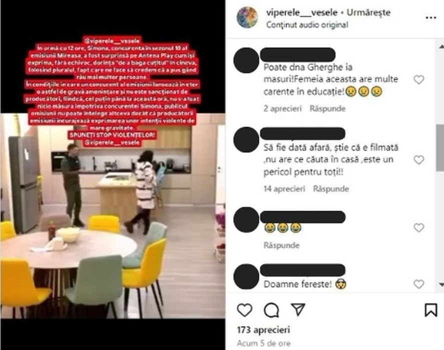 Scenă halucinantă în emisiunea Mireasa! O concurentă amenință: „Dacă nu bag cuțitul ăsta în voi acum”