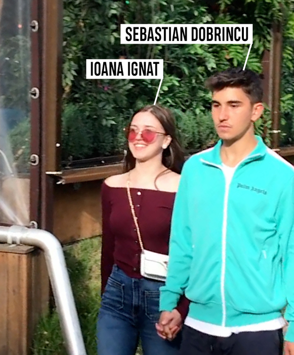 Sebastian și Ioana, plimbare romantică în parc