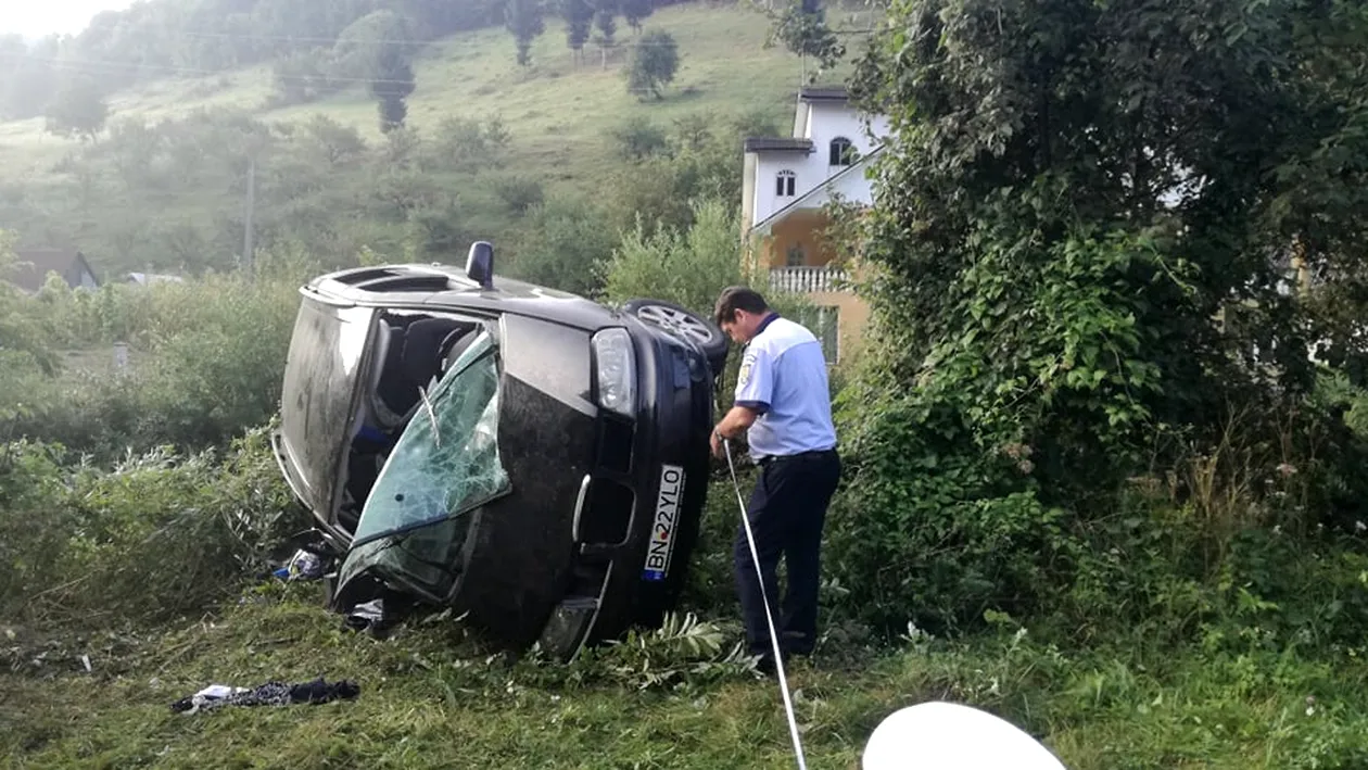 Accident șocant în Bistrița în această dimineață! Mama a trei dintre copiii aflați în mașină a murit