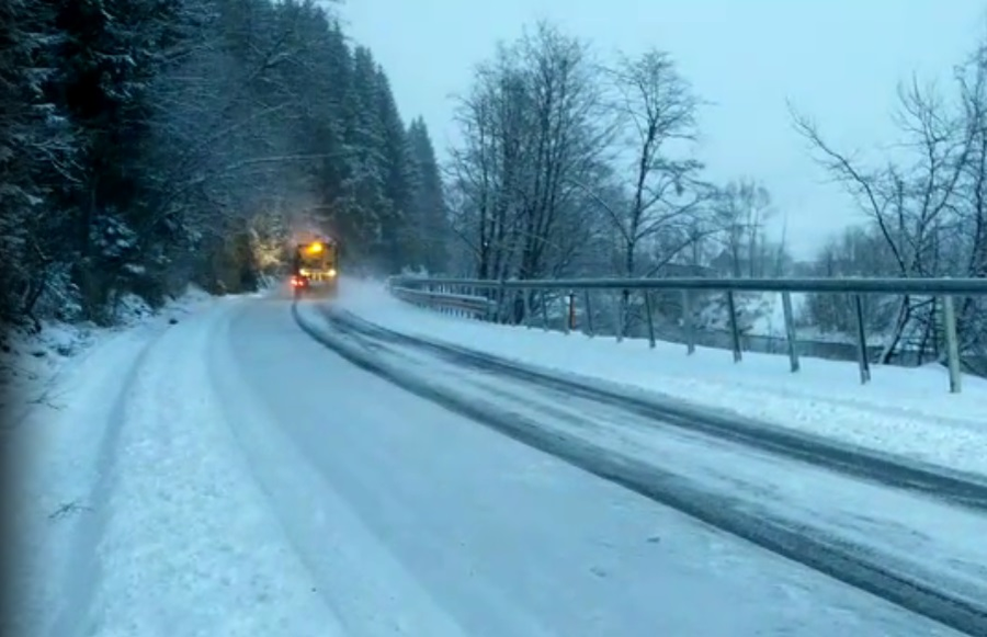 În mai multe zone din ţara noastră a nins ca-n poveşti azi-noapte! Peisajele sunt superbe