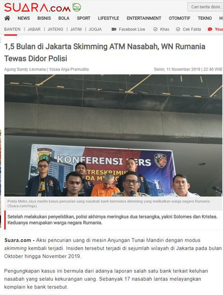 Vasile Solomeș a fost împușcat mortal în Indonezia, fiind surprins încercând să fraudeze un bancomat