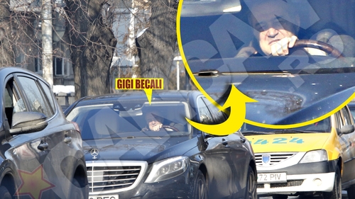 Becali are milioane şi crede că lumea e a lui! CANCAN.RO l-a filmat în timp ce conduce nebuneşte şi încalcă regulile de circulatie