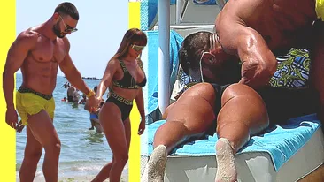 Dorian Popa şi brazilianca lui s-au ”zbenguit” pe plaja milionarilor din Mamaia!