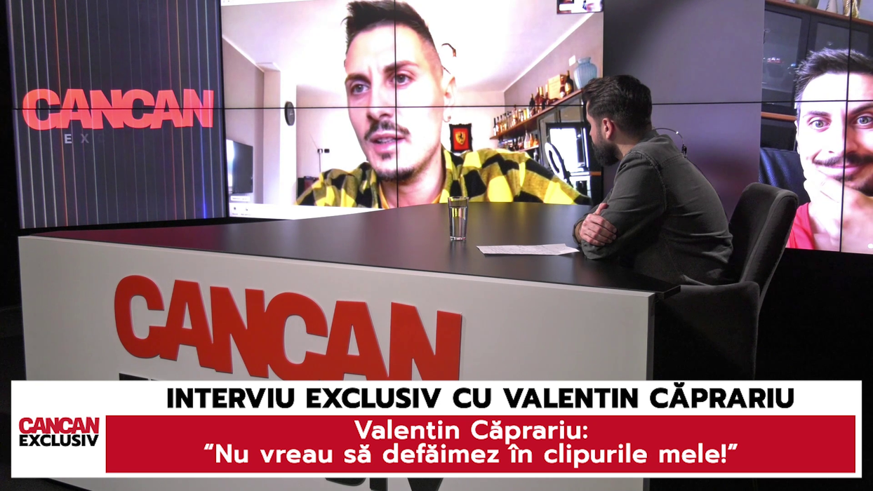 Valentin Căprariu a fost invitat în emisiunea CANCAN EXCLUSIV, difuzată pe canalul de YouTube "CANCAN" (Foto: captură video)