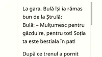 BANC | Bulă își ia rămas bun de la Ștrulă: Mulțumesc! Soția ta e bestială în pat!