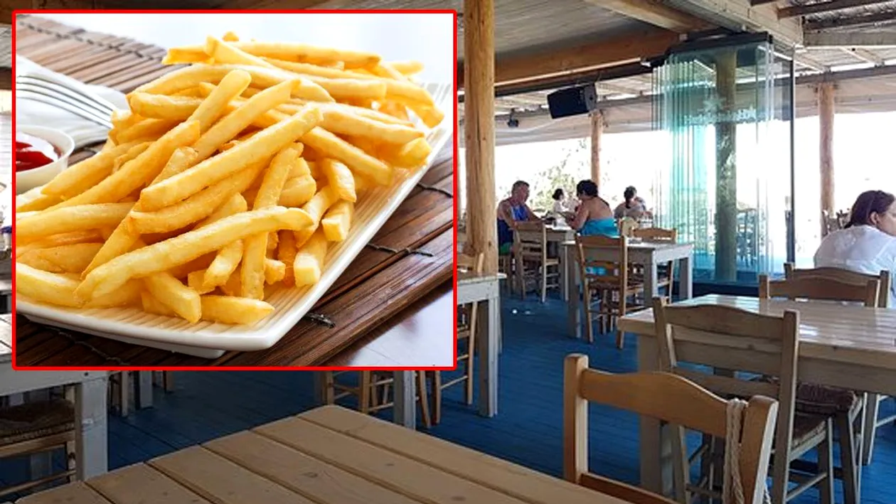 Câți lei a dat un turist pe o porție de cartofi prăjiți ”fără nimic”, la un restaurant de fițe din Mamaia