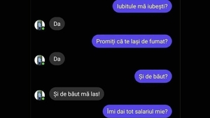 BANCUL ZILEI | "Iubitule, promiți că te lași de fumat?"