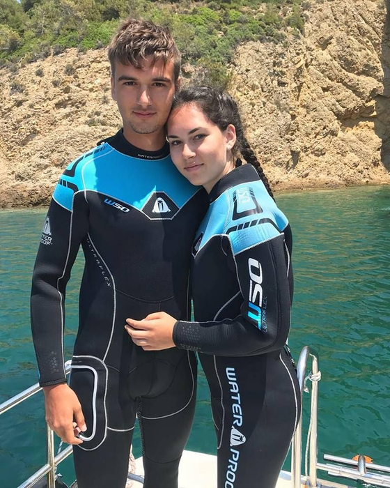 Dragoș Nedelcu și iubita lui, Flavia, în vacanță