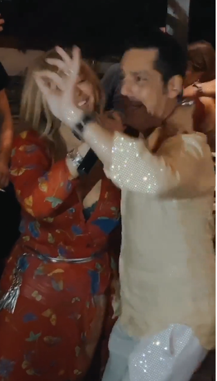 Loredana Groza și Ștefan Bănică Junior au făcut duet la petrecerea lui Dani