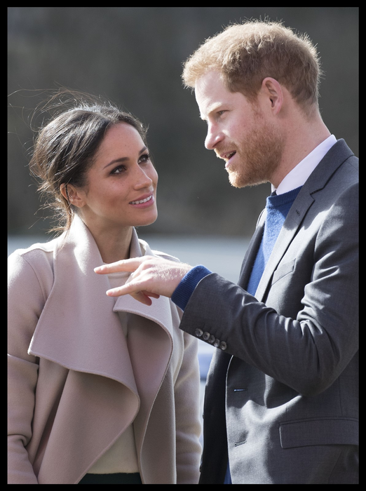 Image licensed to i-Images Picture Agency. 23/03/2018. Lisburn,Northern Ireland, United Kingdom. Prince Harry and Meghan Markle arriving at the Eikon Centre in Lisburn,Northern Ireland. Picture by Stephen Lock / i-Images March 23, 2018
