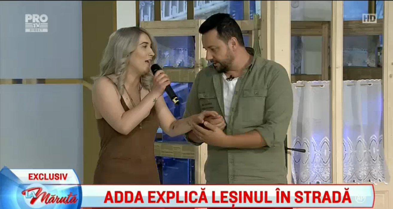 Adda, prima apariţie în direct după ce a leşinat pe stradă! Cum se simte acum şi cum explică ce s-a întâmplat