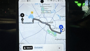 Un client a comandat o mașină Uber din Dristor în Chiajna. Cât a plătit pentru cursa de 19.6 km (41 de minute)