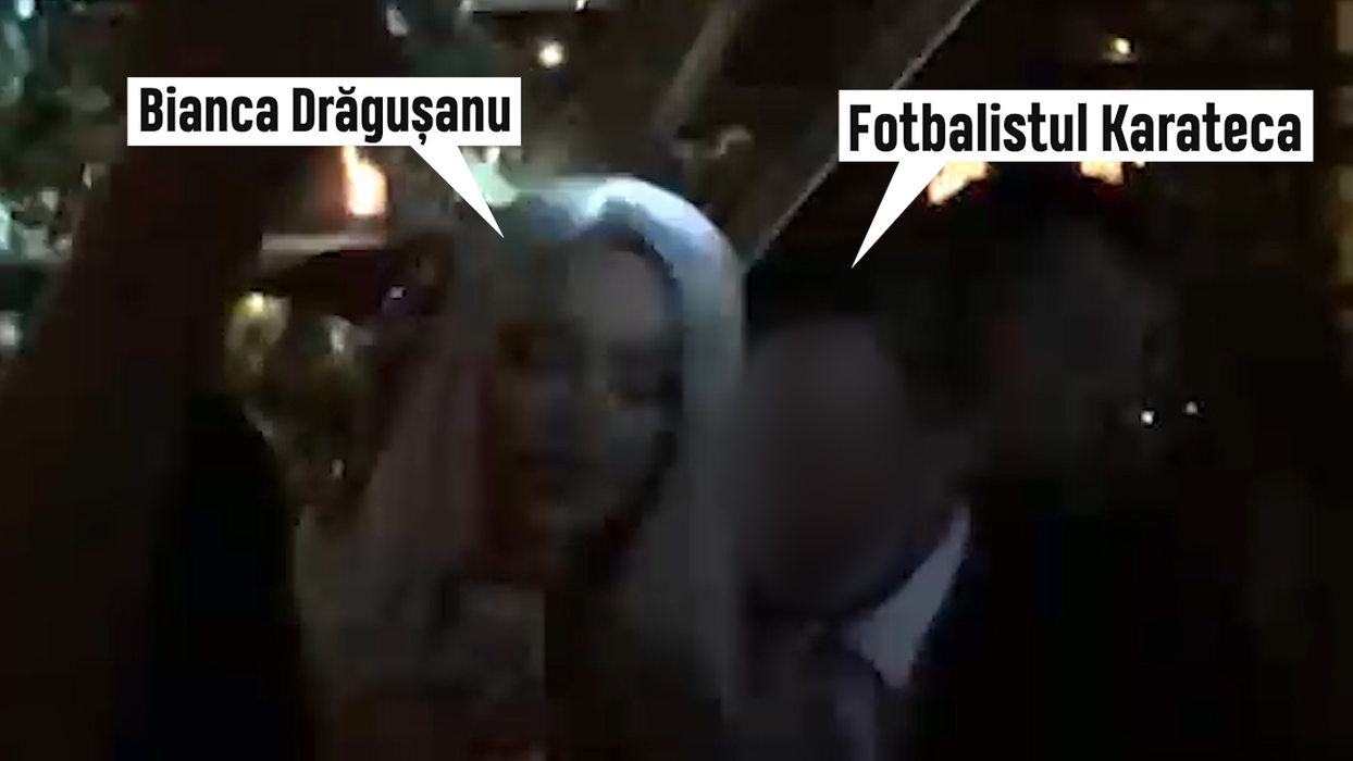 Bianca Drăgușanu a dansat și a băut șampanie alături de fotbalistul-karateka
