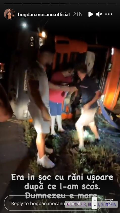 Bogdan Mocanu a fost martorul unui accident cumplit: ”L-am luat în brațe, avea ditamai gaura în mână, avea capul plin de sânge”