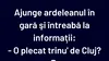 BANCUL ZILEI | Ajunge ardeleanul în gară