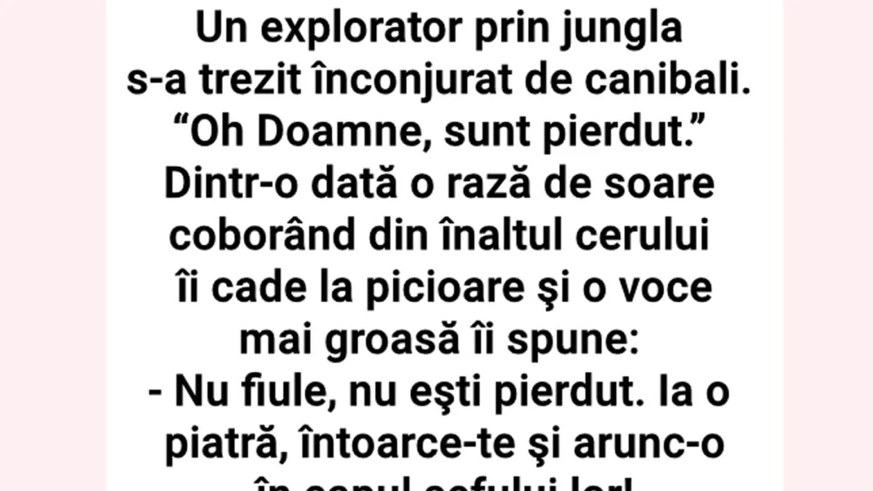 BANCUL ZILEI | Oh, Doamne, sunt pierdut!