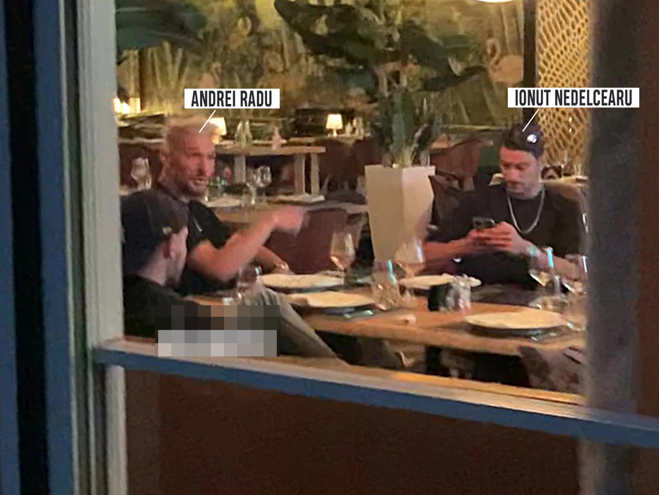Însoțiți de un amic, Ionuț Nedelcearu și Andrei Radu au ieșit la restaurant, pentru a viziona Germania – Franța
