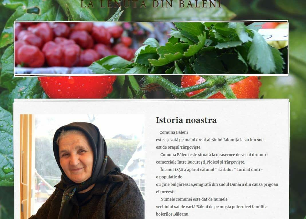 Mămăița și-a făcut site și pagină de Facebook pentru a-și vinde mai ușor legumele