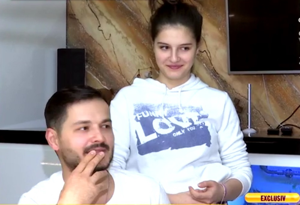 Liviu Vârciu şi Carmina, fiica lui cea mare. Sursa foto: Antena 1