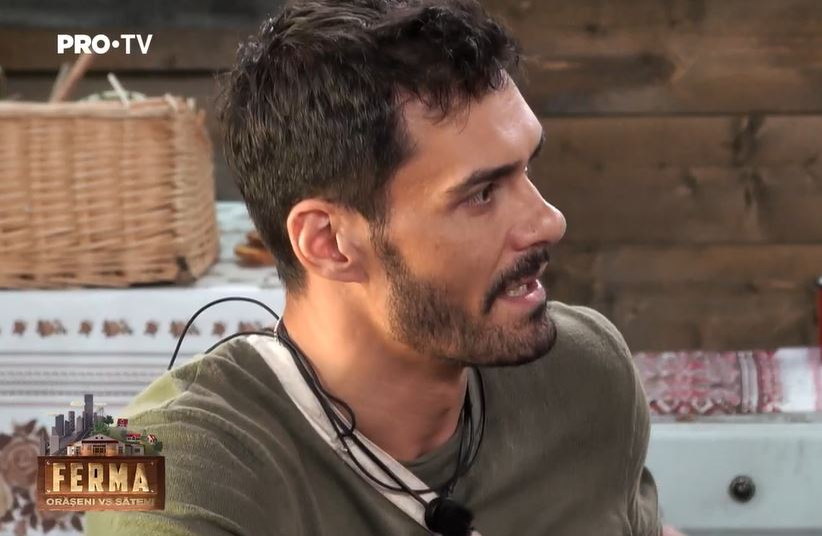 Intimidat de Viviana Sposub, George Burcea a rămas fără cuvinte la Ferma. Ce a mărturisit despre sărutul cu focoasa brunetă | FOTO