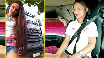 Cea mai sexy TIR-istă din România se lasă de meserie! Motivul i-a șocat pe colegii ei